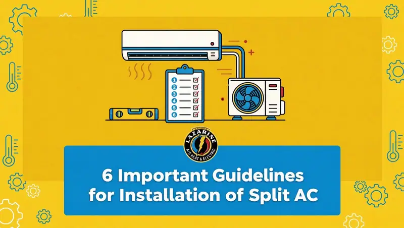 6 Important Guidelines for Installation of Split AC