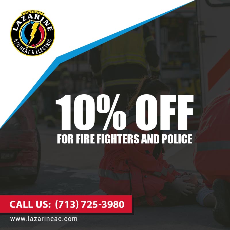 10% Off for Police - Nathan Lazarine A/C Heat & Electric in Missouri City, TX